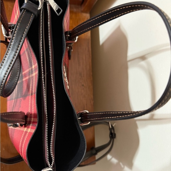 New Coach Mollie 25 Tote in Tartan Plaid Crossbody Purse - Picture 8 of 8